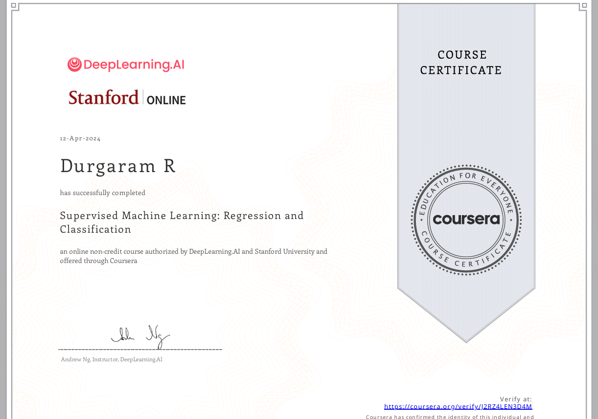 Supervised ML