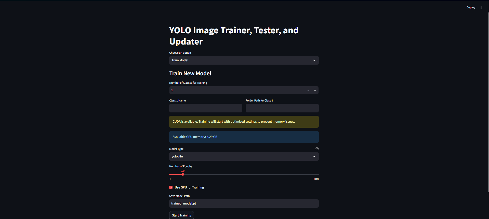 YOLO Trainer